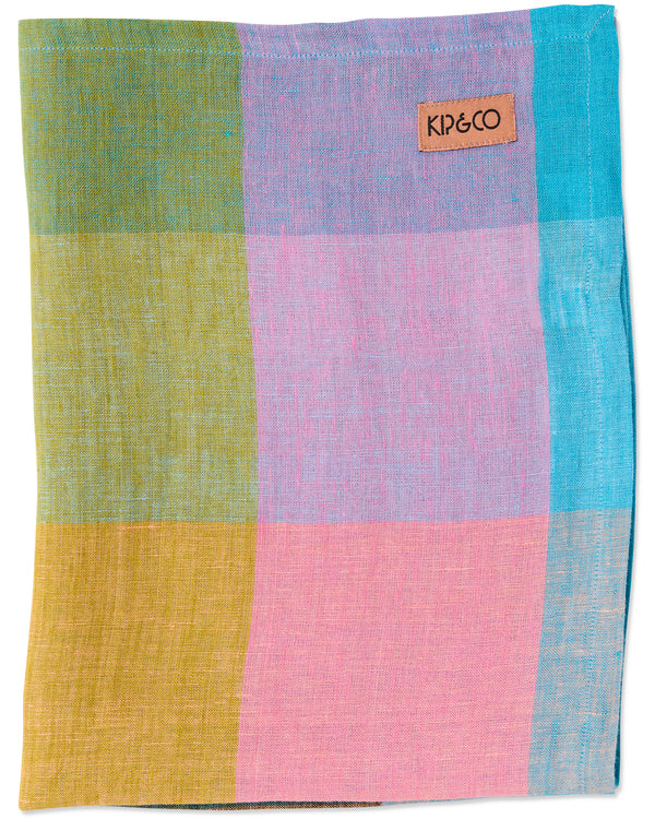 Sorbet Tartan Tea Towel