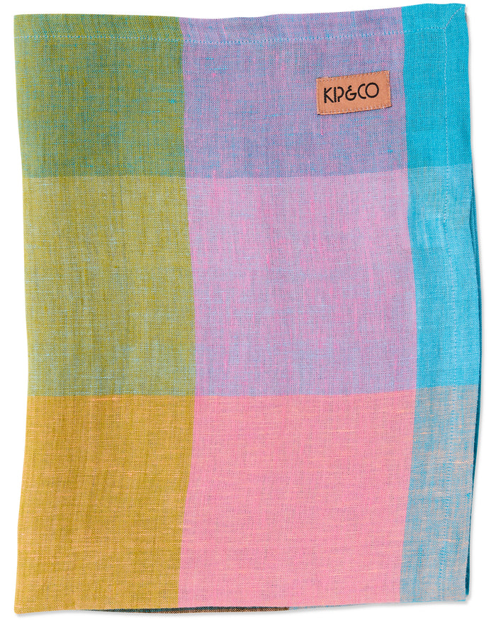Sorbet Tartan Tea Towel