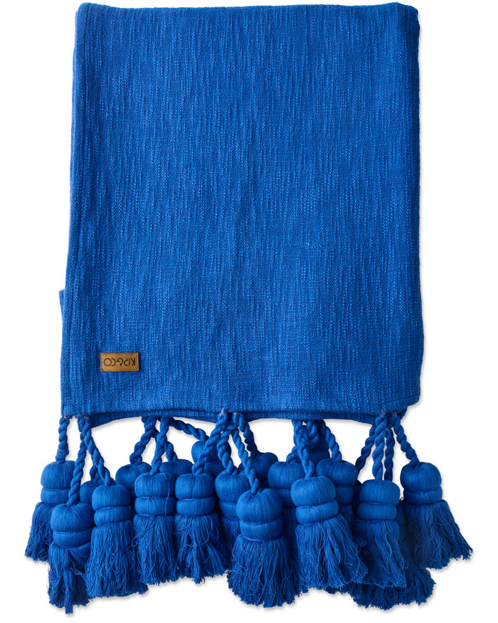 Ultramarine Tassel Throw