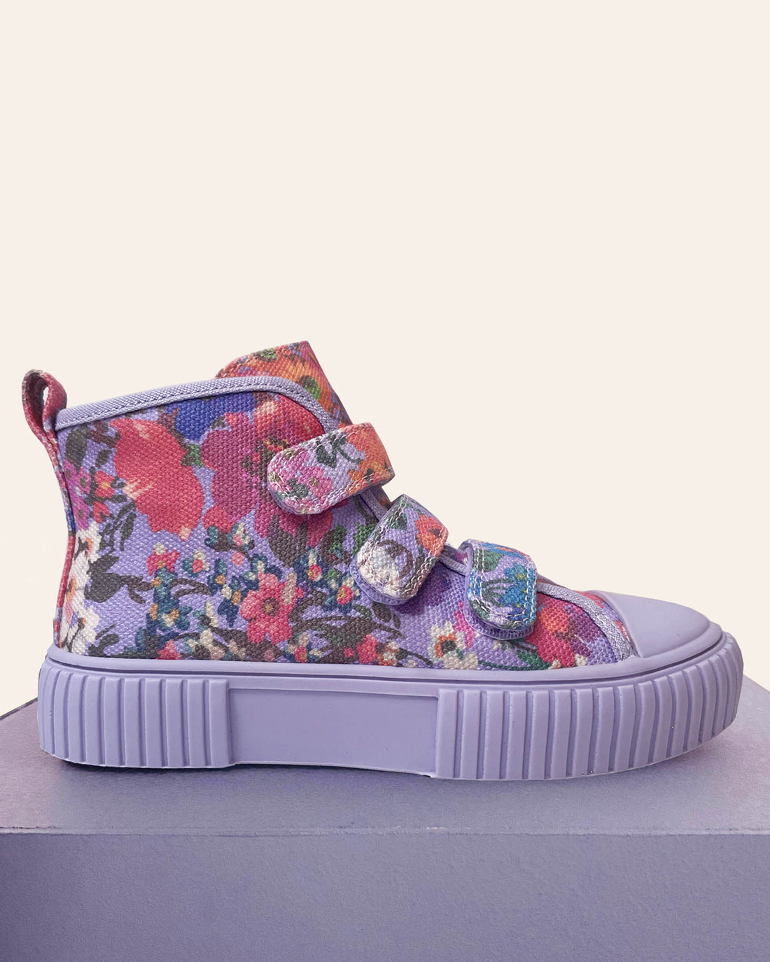 Piccolini x Kip&Co Forever Floral Lilac High Top Sneaker