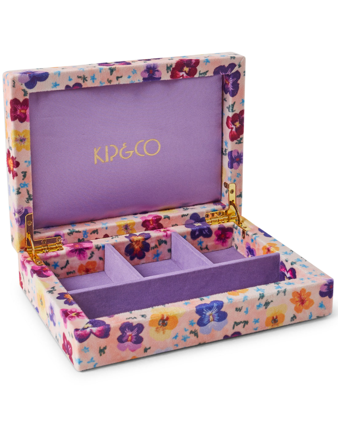 Pansy Small Velvet Jewellery Box