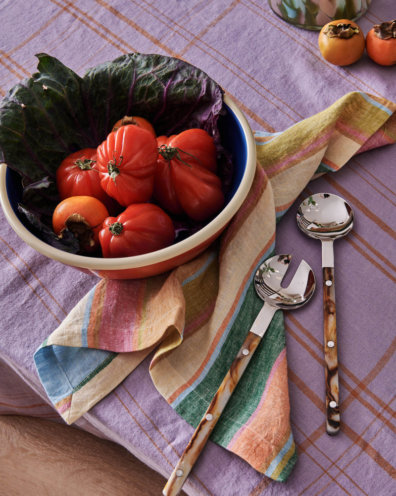 Santa Monica Tartan Linen Tablecloth