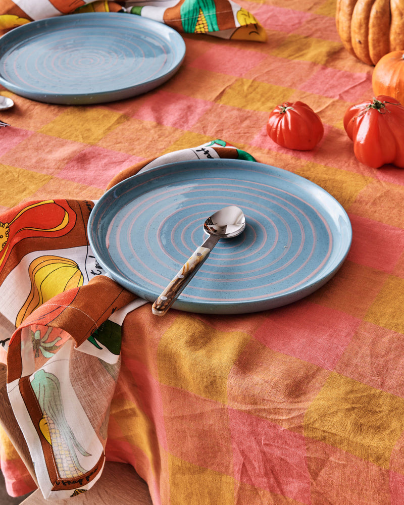 Toasted Marshmallow Linen Tablecloth