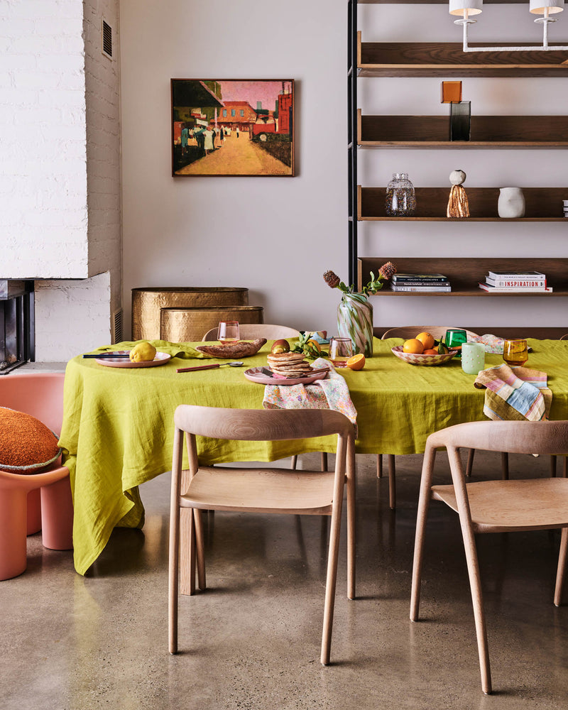 Pear Linen Tablecloth