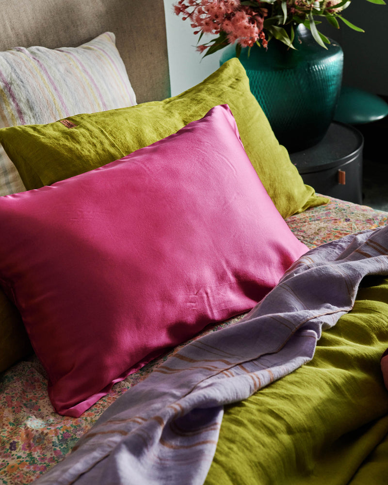 Perfect Pink Silk Pillowcase