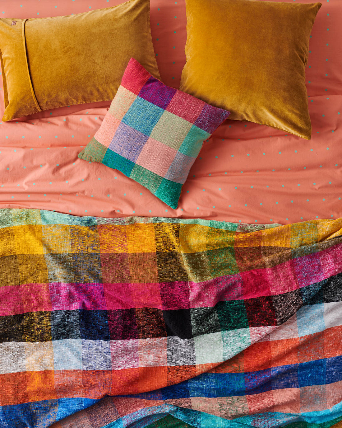 Rainbow Love Woven Throw