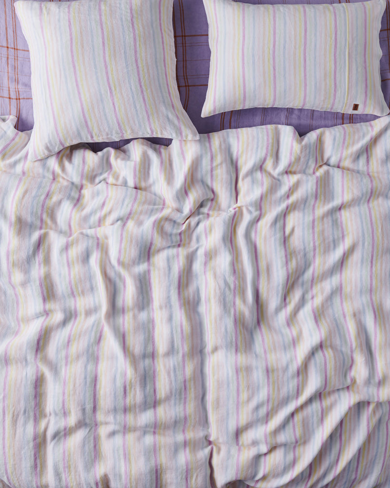 Portofino Stripe Linen Quilt Cover