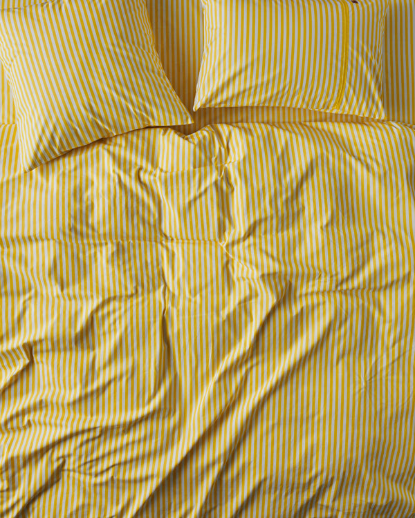 Limoncello Stripe Organic Cotton European Pillowcases