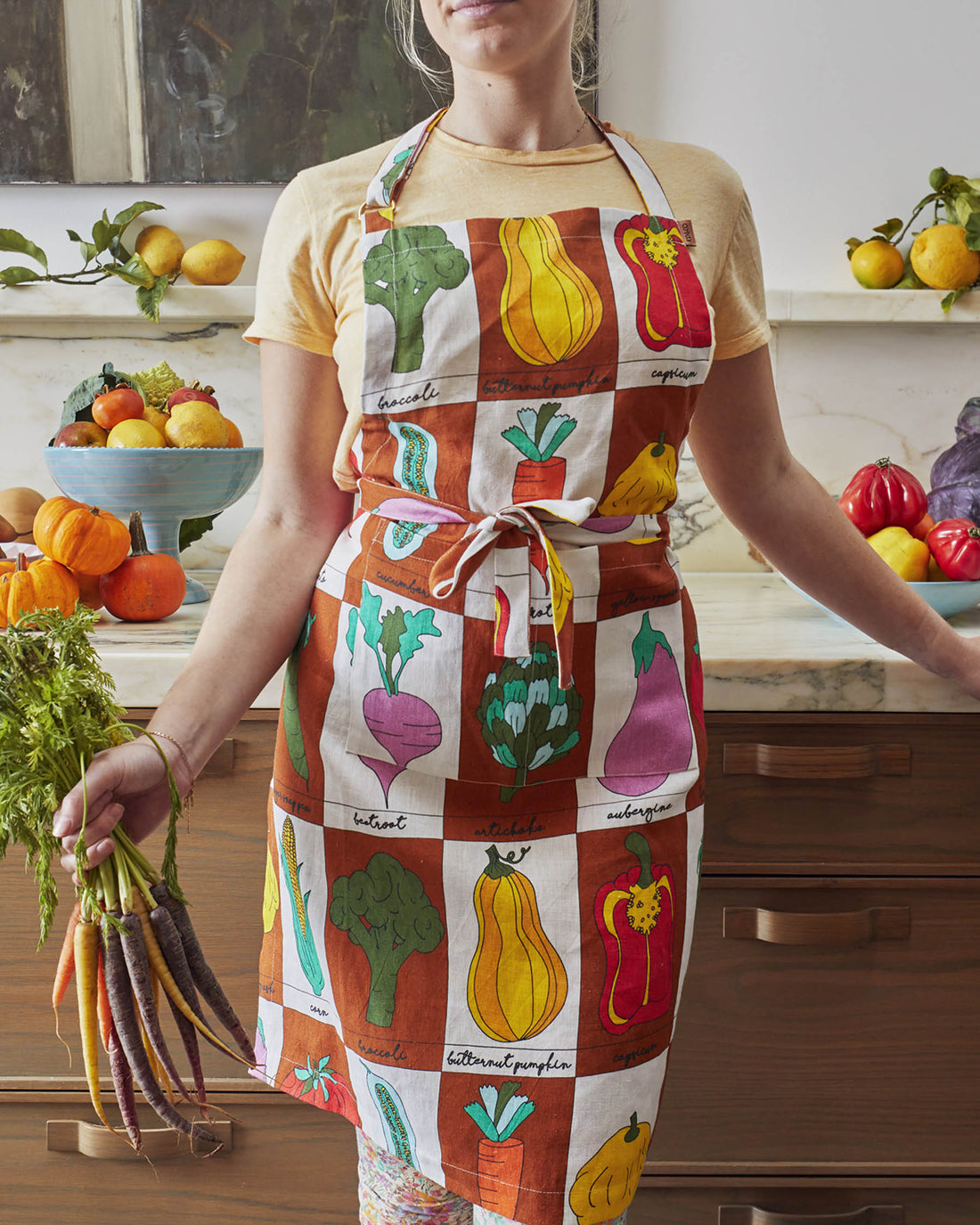 Vegie Box Linen Apron