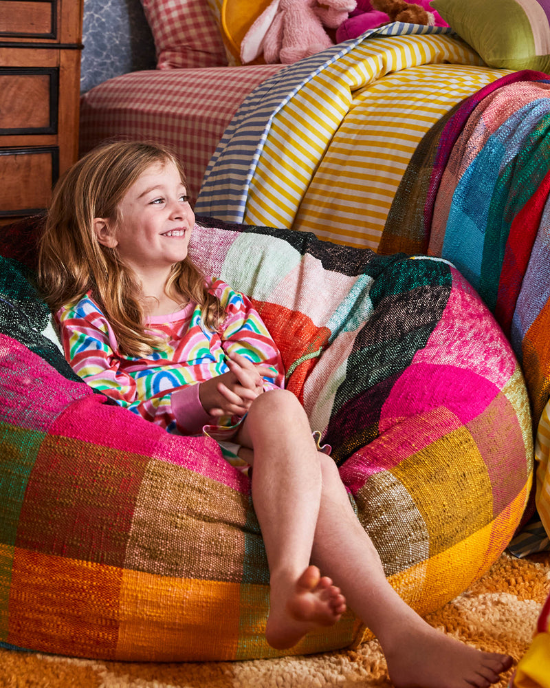 Rainbow Love Woven Beanbag