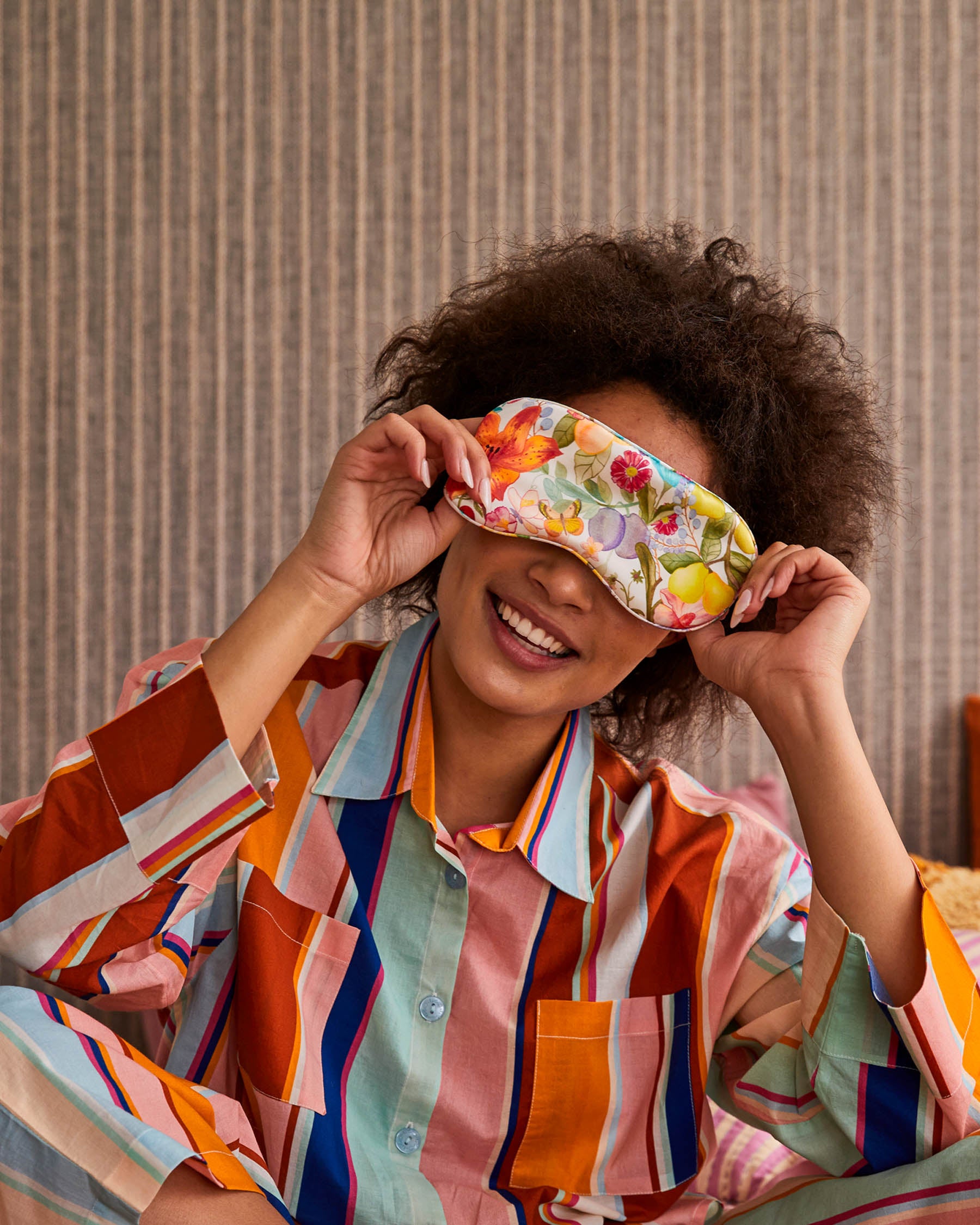 Kip & Co Silk Eye Mask - Honey Dew