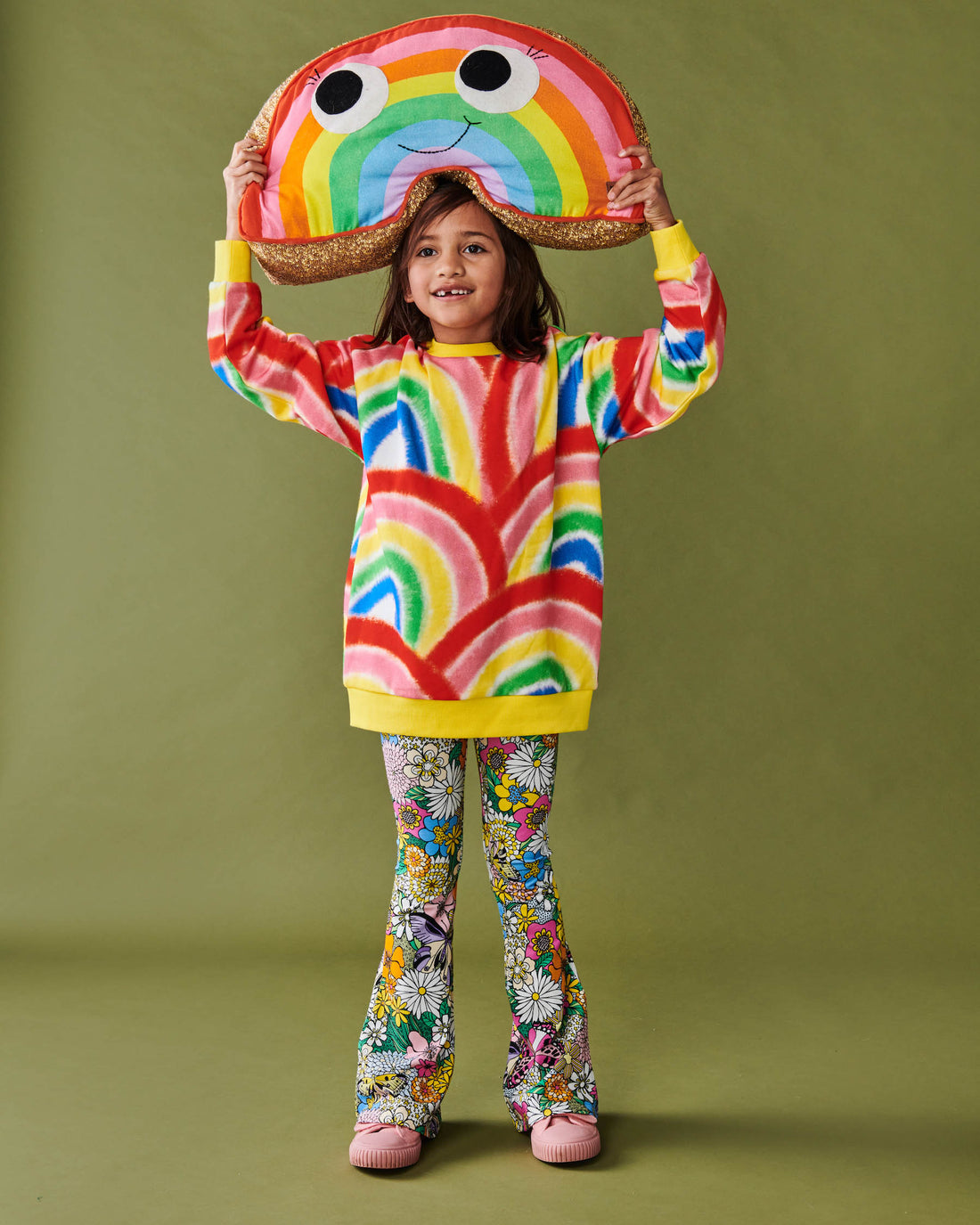 Rainbow Spray Organic Cotton Sweater