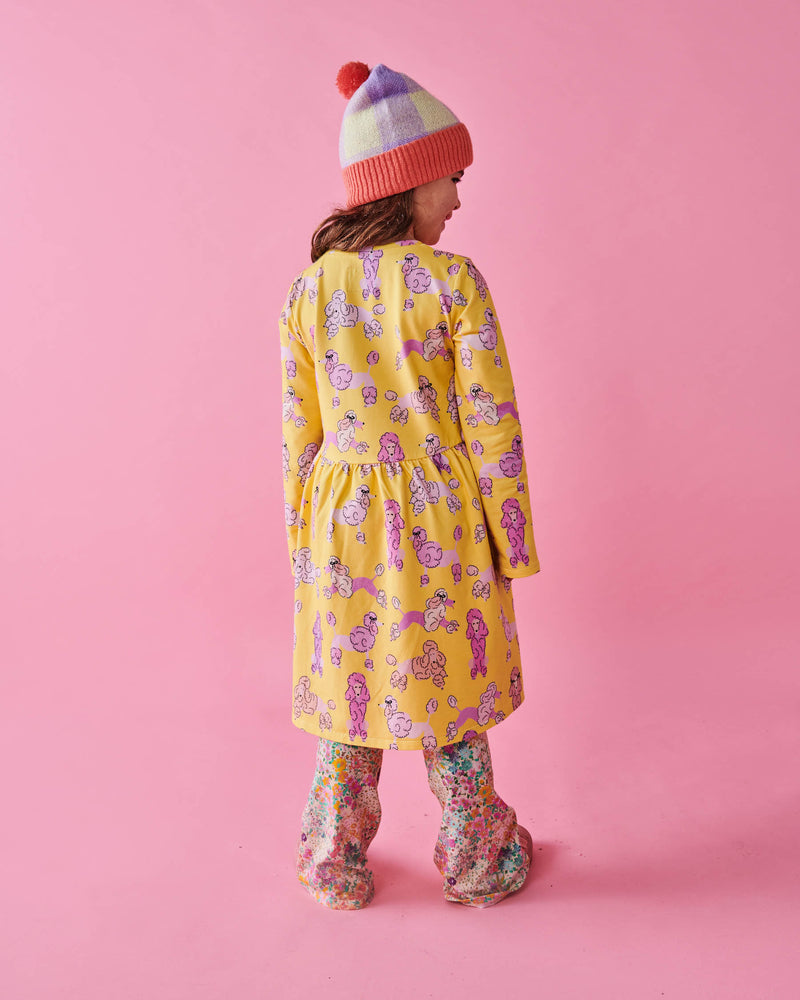 Pink Poodle Organic Cotton Long Sleeve Everyday Dress