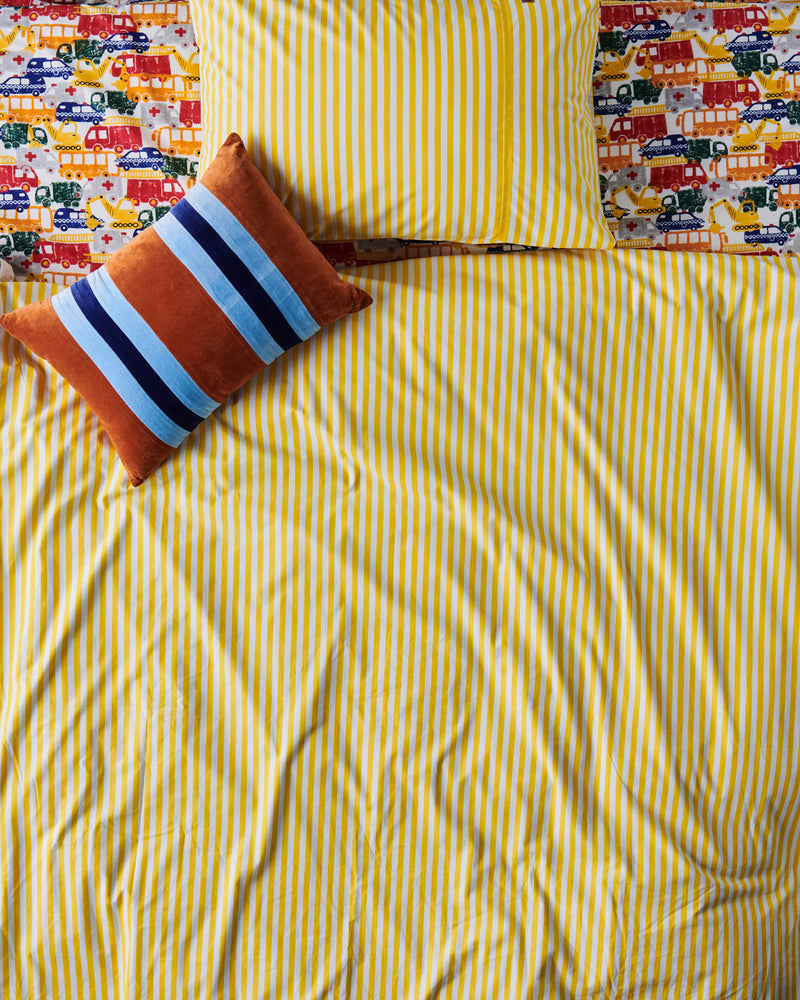 Limoncello Stripe Organic Cotton Pillowcases