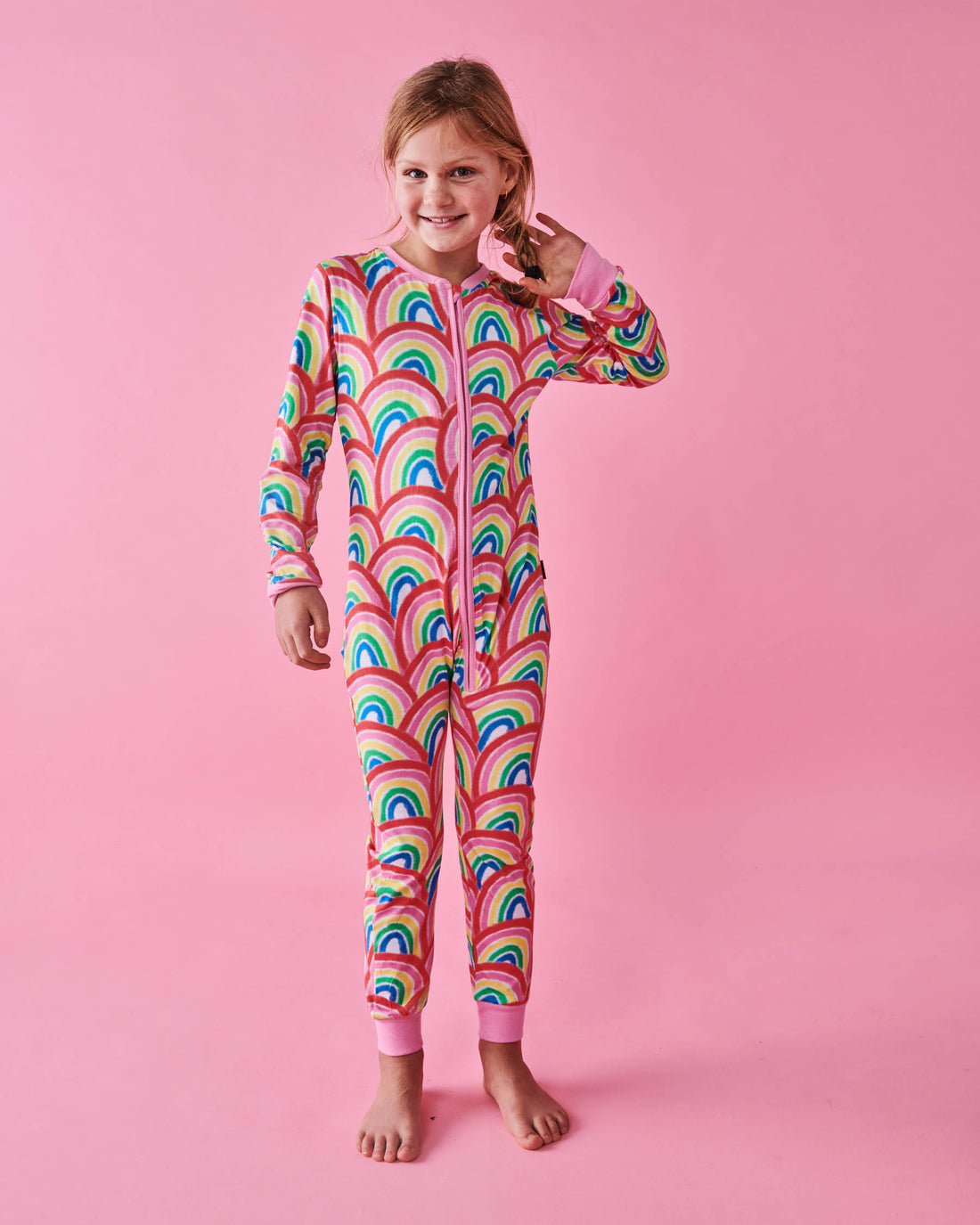 Rainbow Spray Organic Cotton Pyjama Onesie