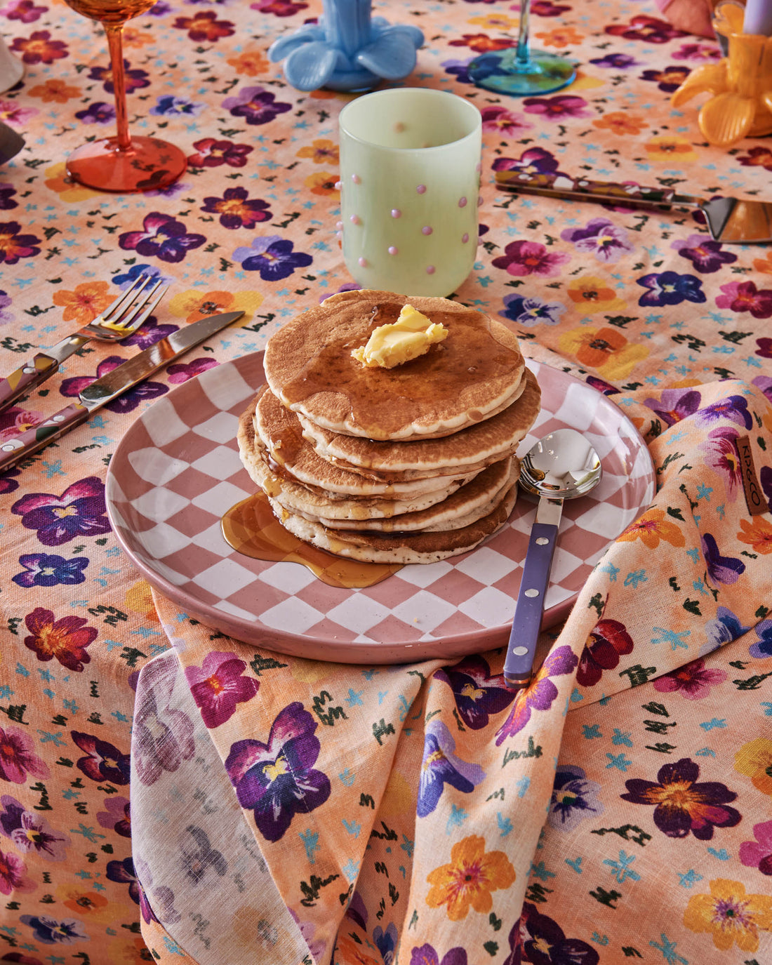 Pansy Linen 4P Napkin Set