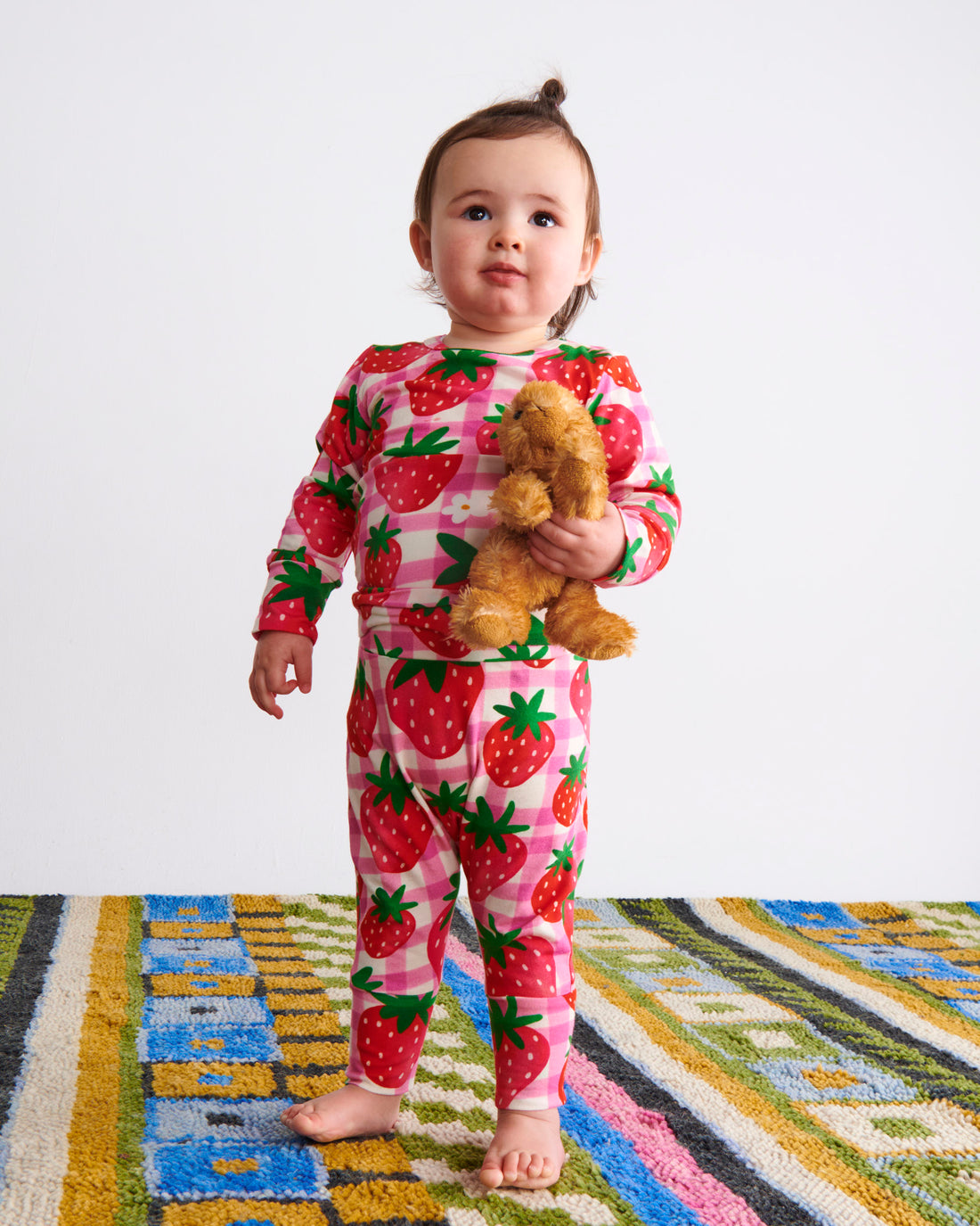 Strawberry Jam Organic Long Sleeve Romper