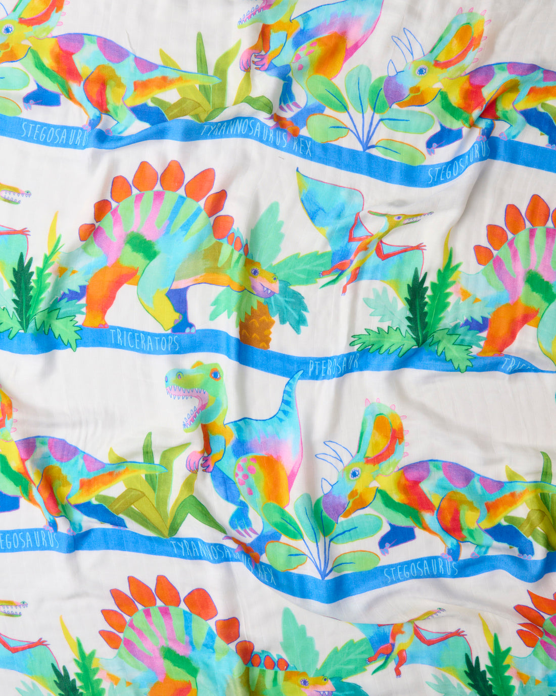 Dino Safari Bamboo Swaddle