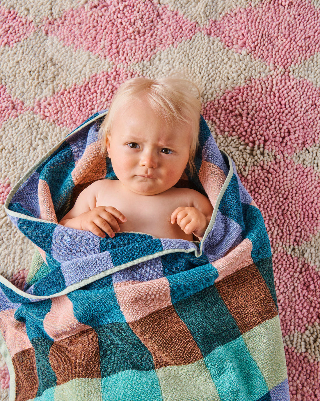 Woodlands Tartan Terry Baby Towel