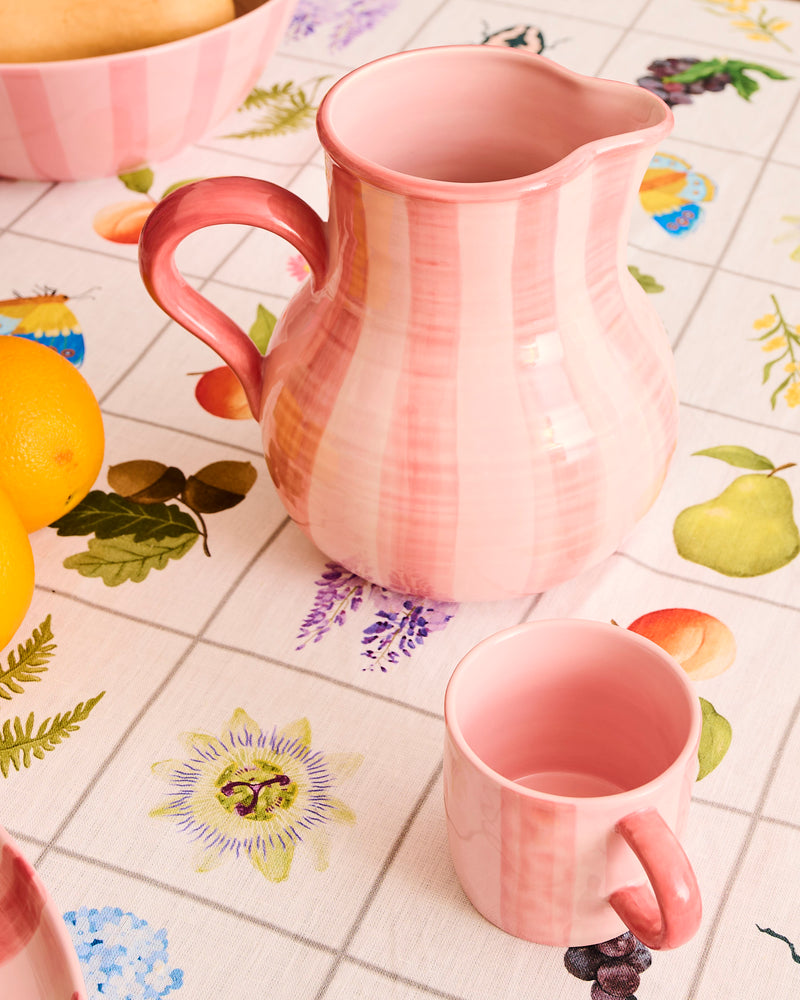 Pink Stripe Water Jug