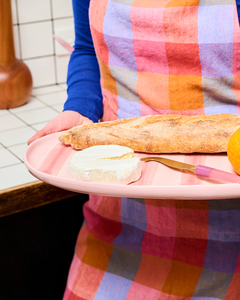 Pink Stripe Platter