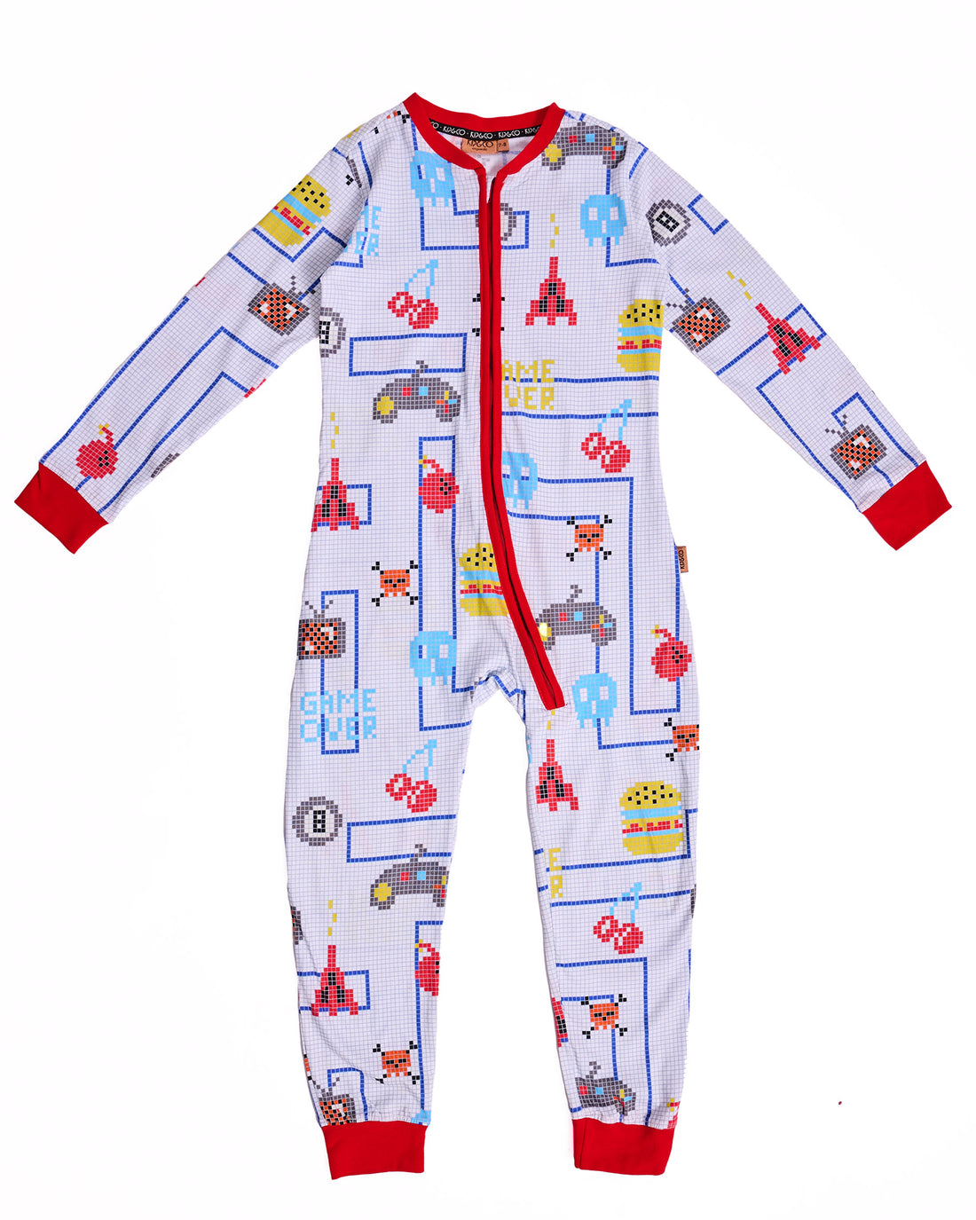 Gamer White Organic Cotton Pyjama Onesie