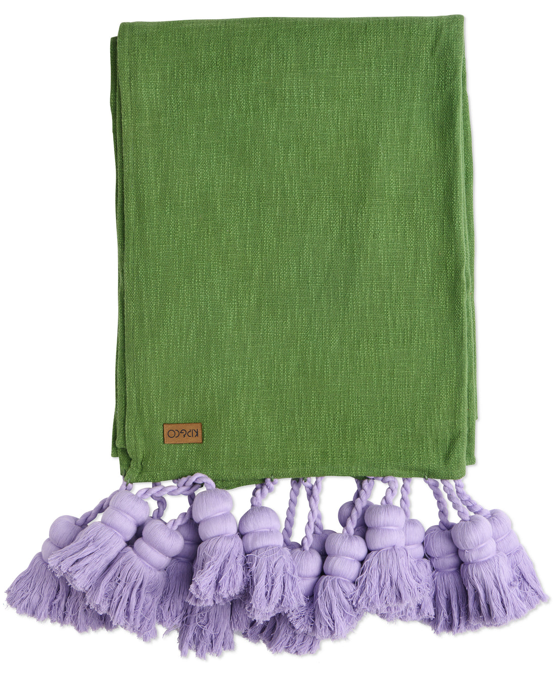 Green With Envy Tassel Throw