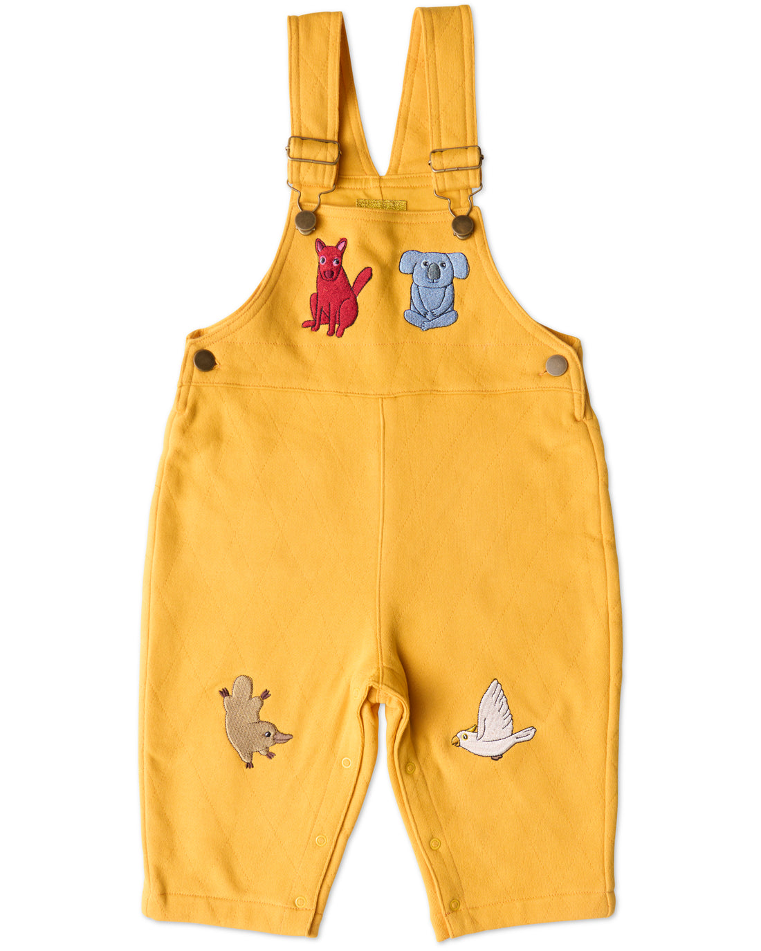 Home Among The Gum Trees Organic Cotton Quilted Fleece Overalls