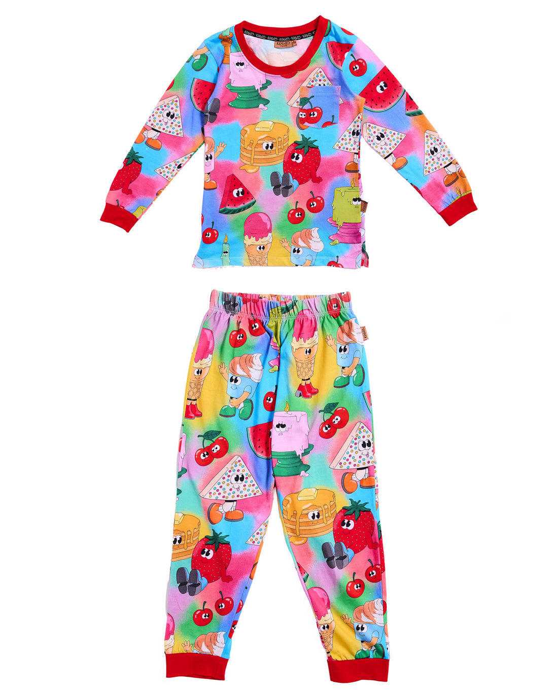 Just Dessert Organic Cotton Long Sleeve Top & Pant Pyjama Set