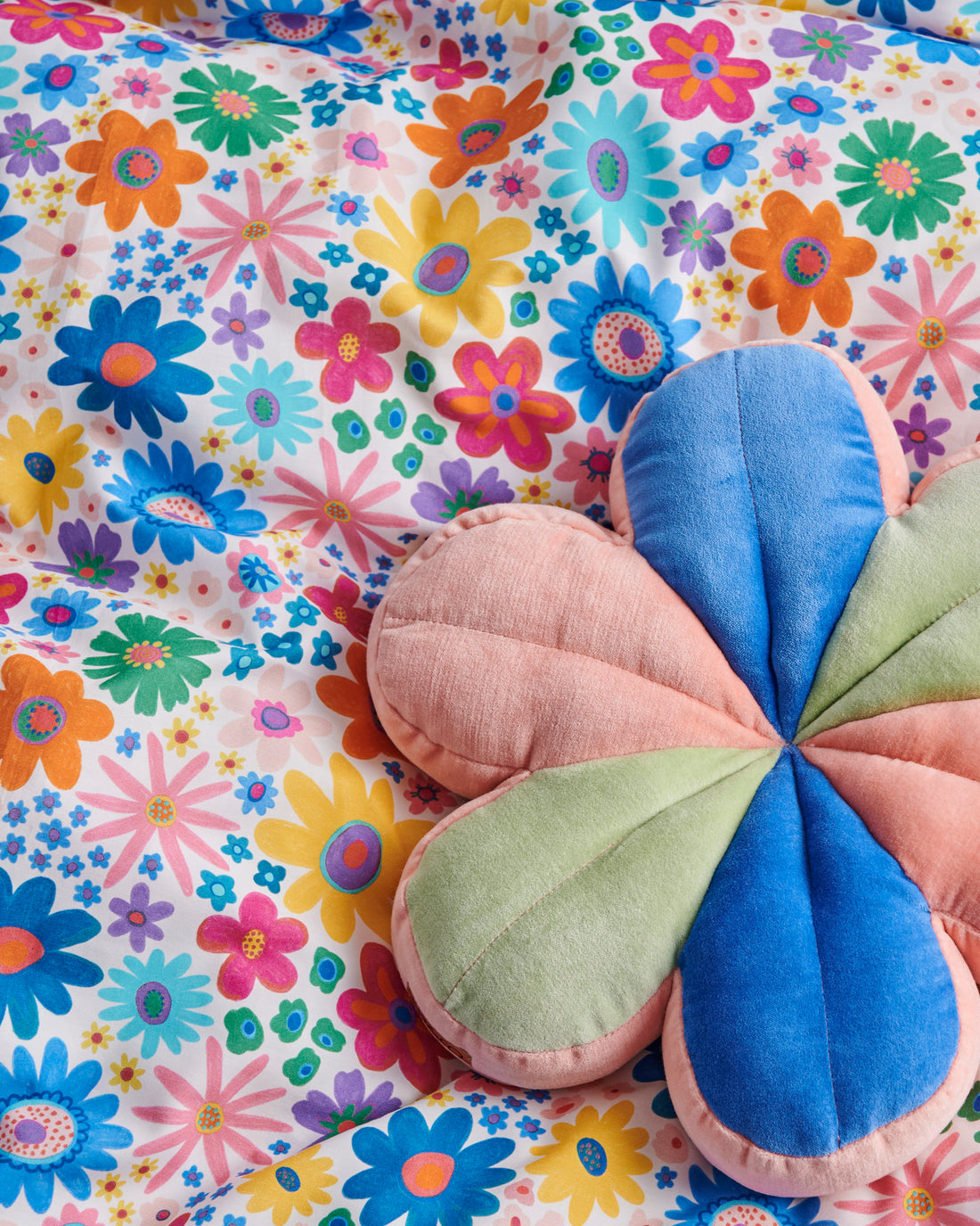 Dainty Velvet Petal Cushion