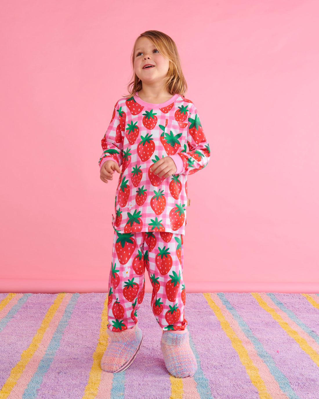 Strawberry Jam Organic Cotton Long Sleeve Top & Pant Pyjama Set