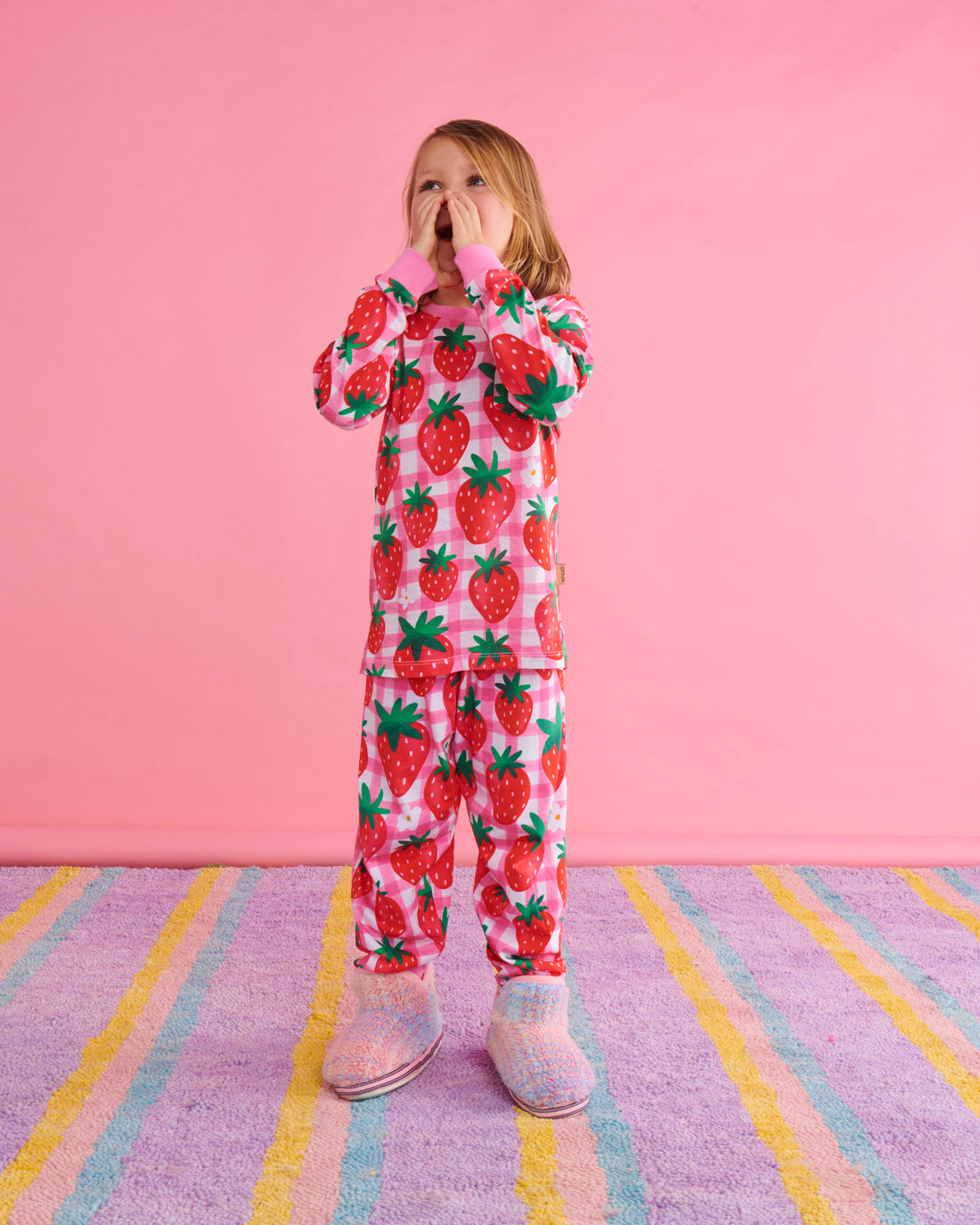 Strawberry Jam Organic Cotton Long Sleeve Top & Pant Pyjama Set