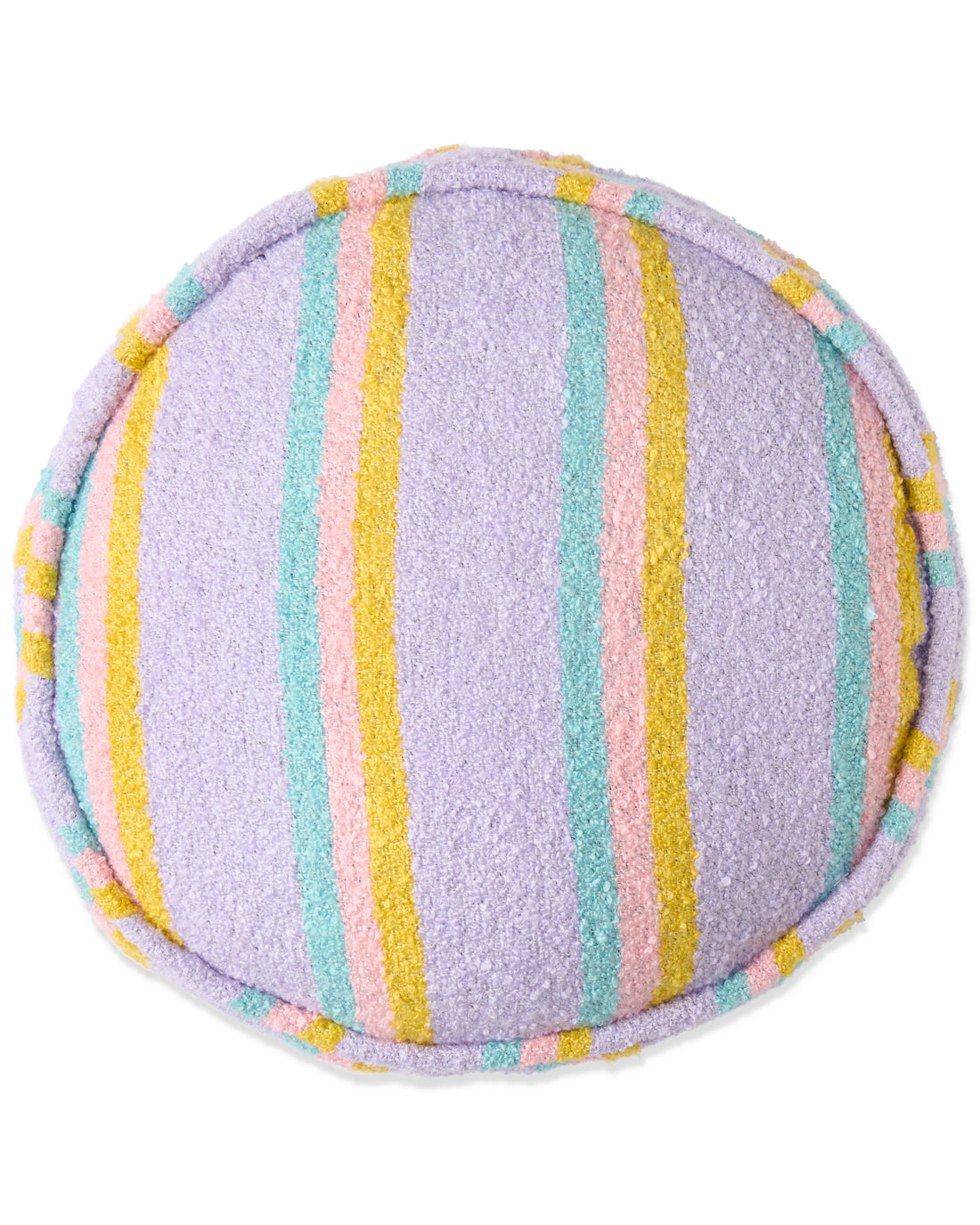 Mirage Stripe Boucle Pea Cushion