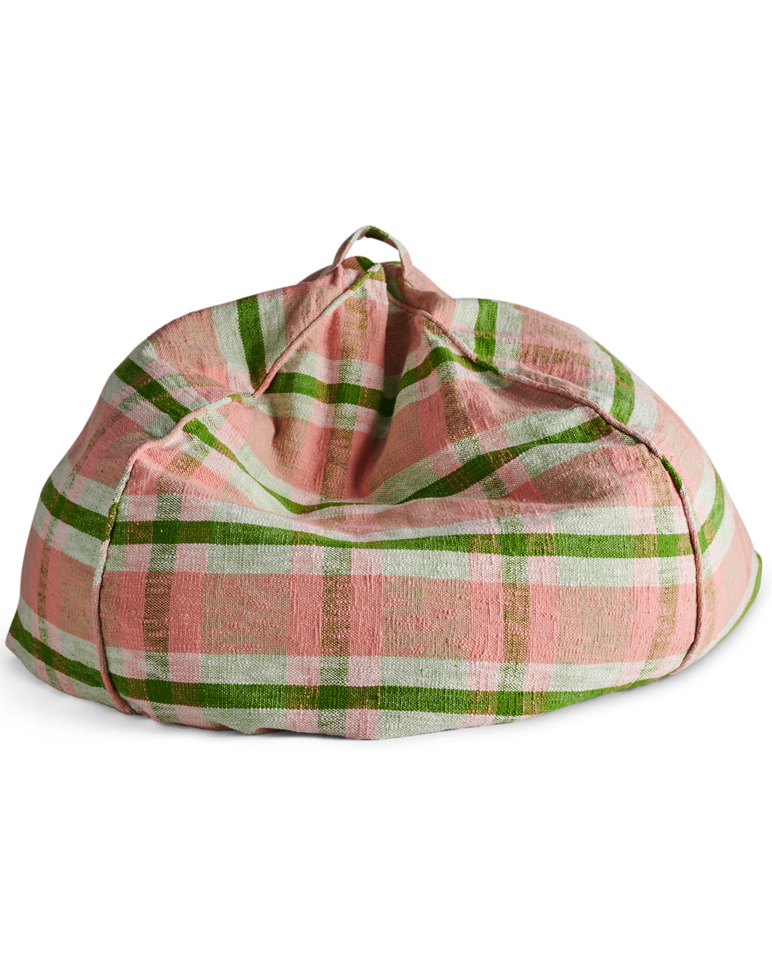 Pistachio Tartan Woven Beanbag