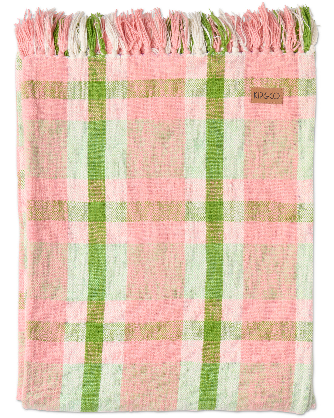 Pistachio Tartan Woven Throw