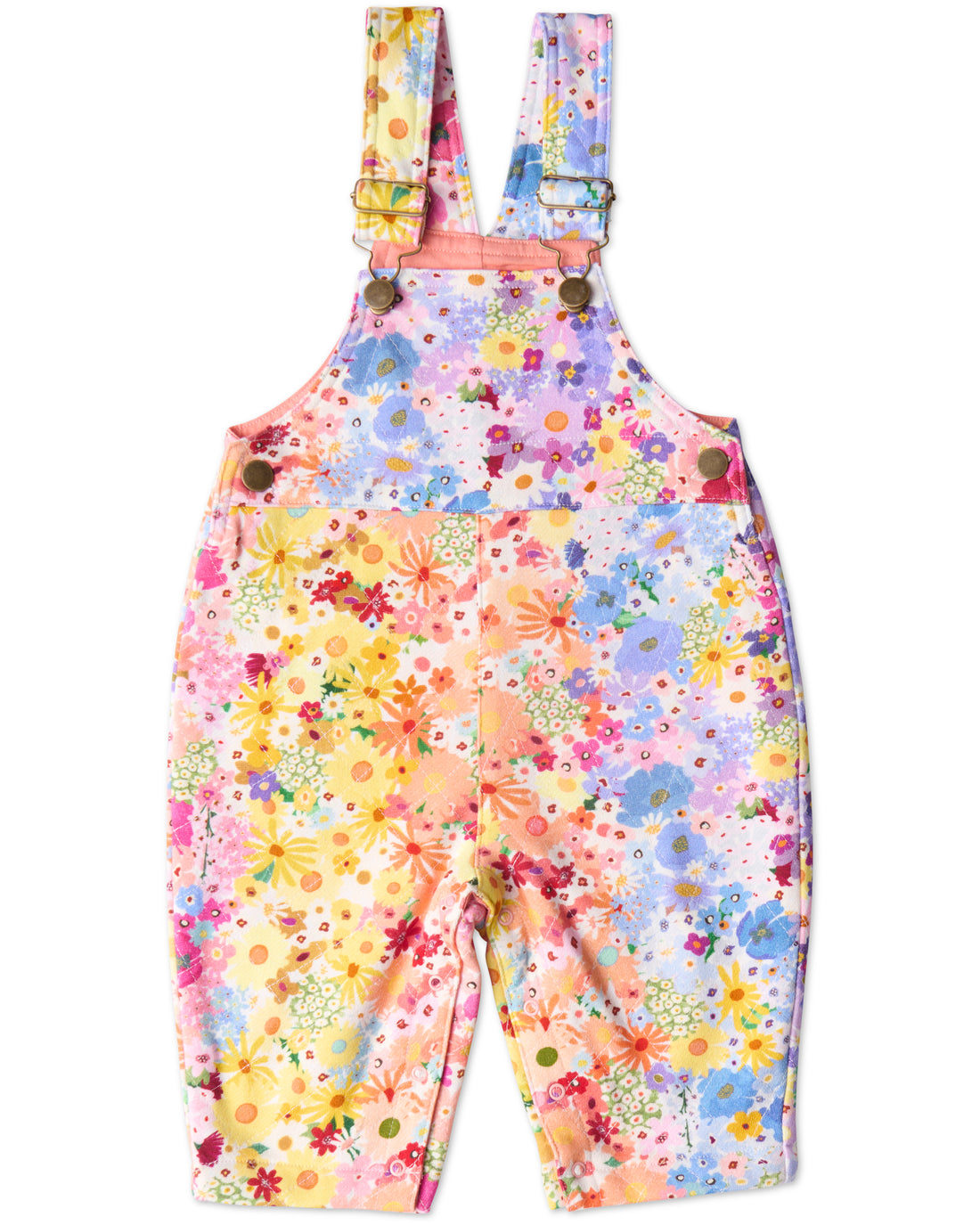 Posie Lane Organic Cotton Quilted Fleece Overalls