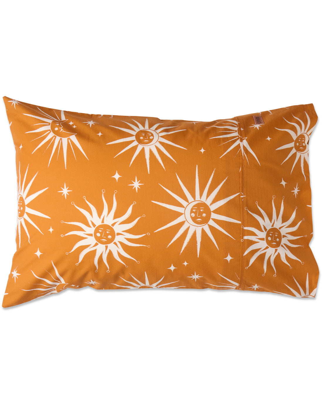 Ray Of Light Ochre Organic Cotton Pillowcases