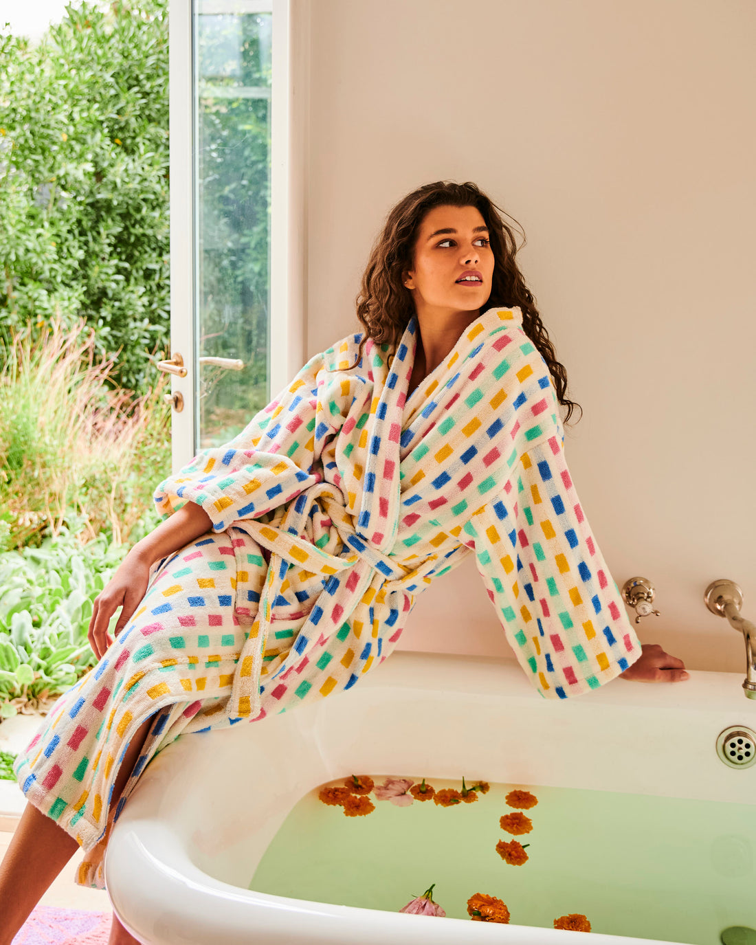 Tic Tak Terry Bath Robe