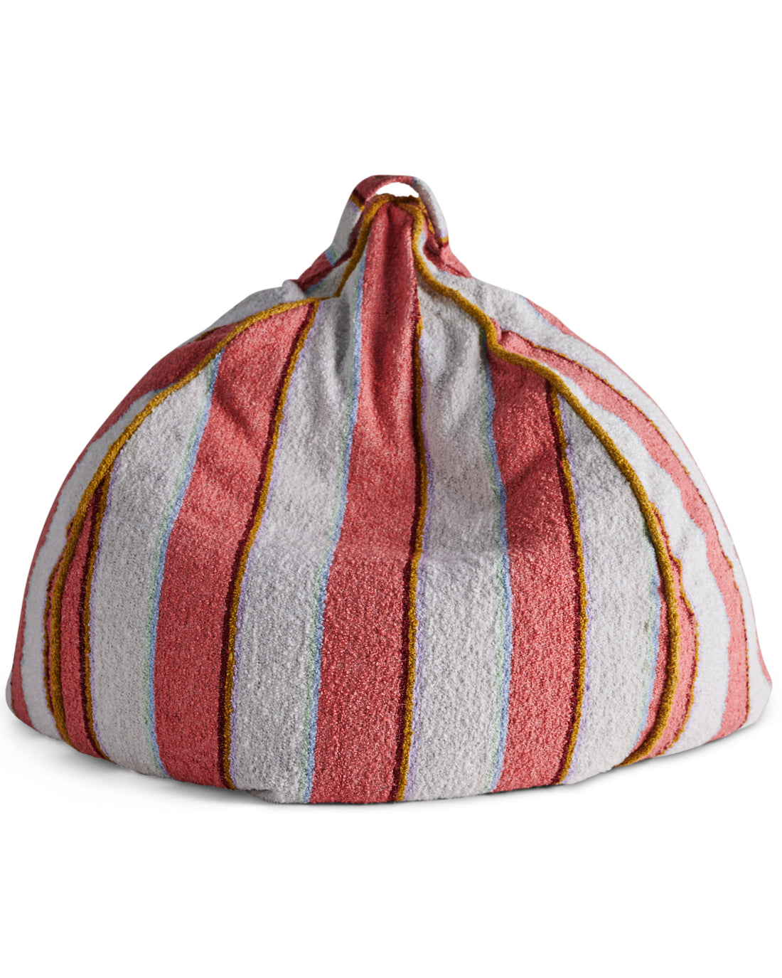 Rose Water Stripe Boucle Beanbag