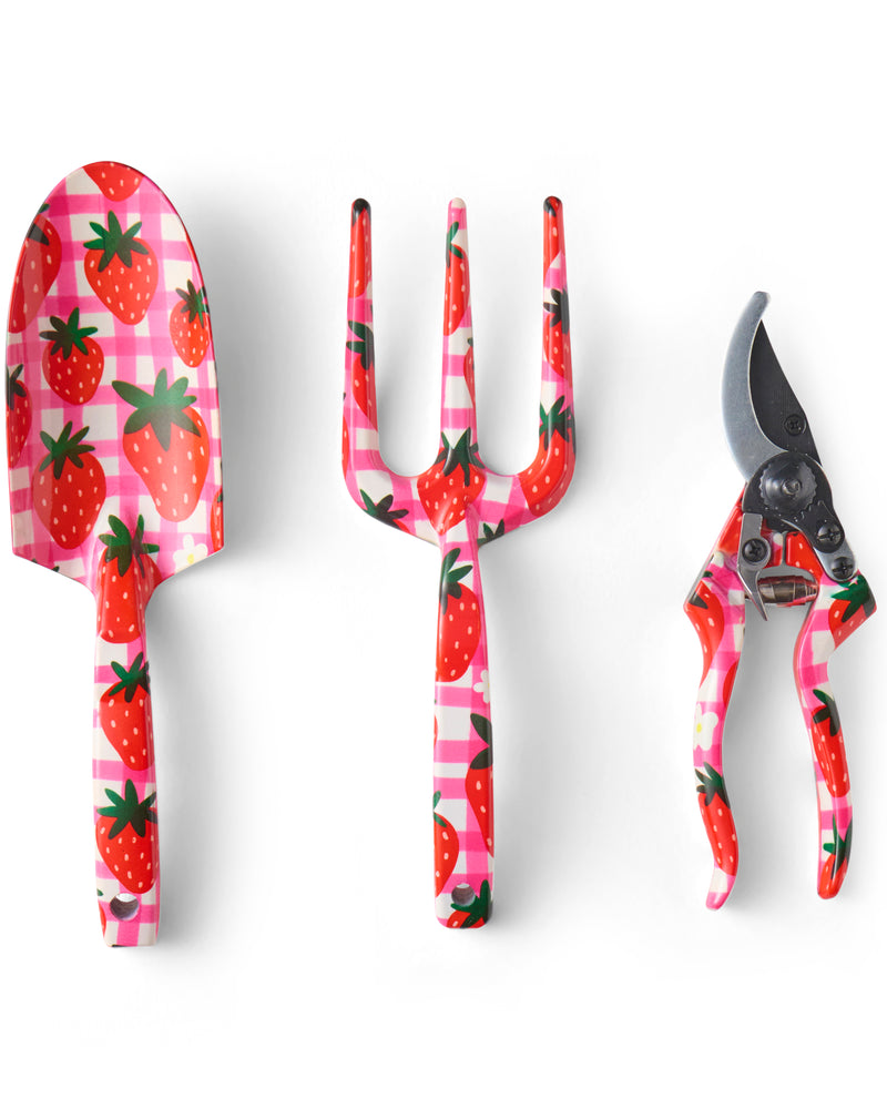 Strawberry Jam Garden Tools and Gloves Set