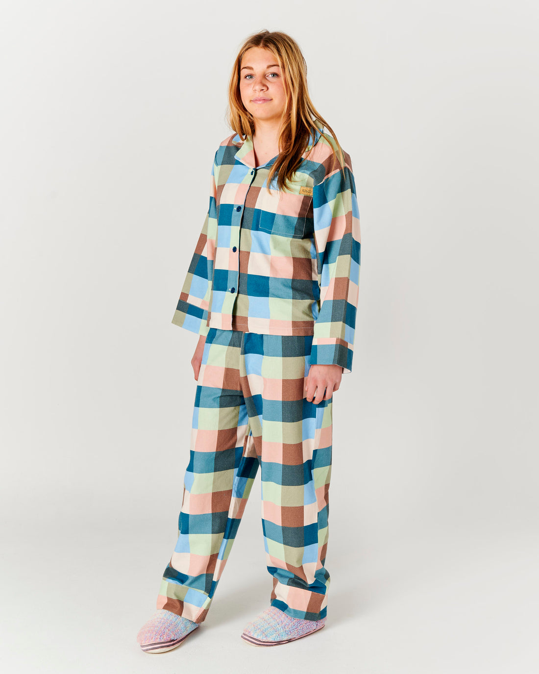 Woodlands Tartan Adult Flannelette Long Sleeve Shirt & Pant Pyjama Set