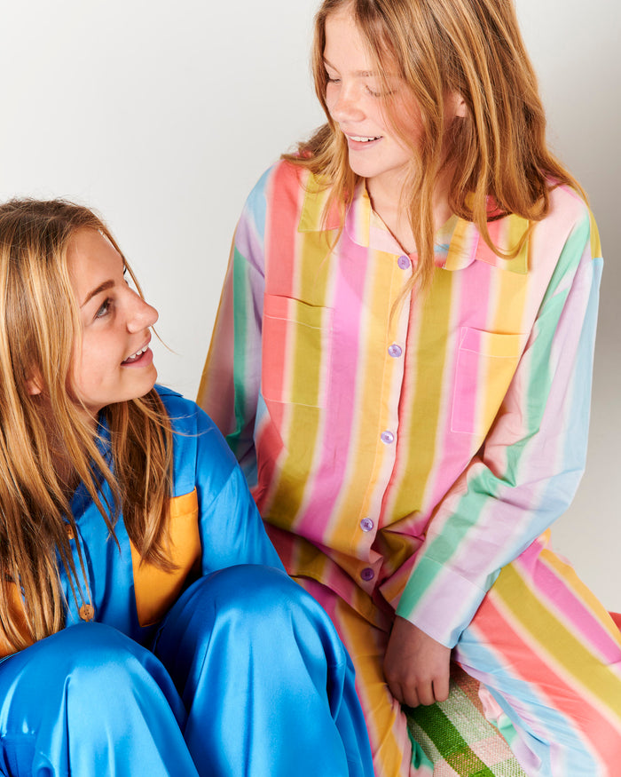 Colour Chameleon Teen Organic Cotton Long Sleeve Shirt & Pant Pyjama Set