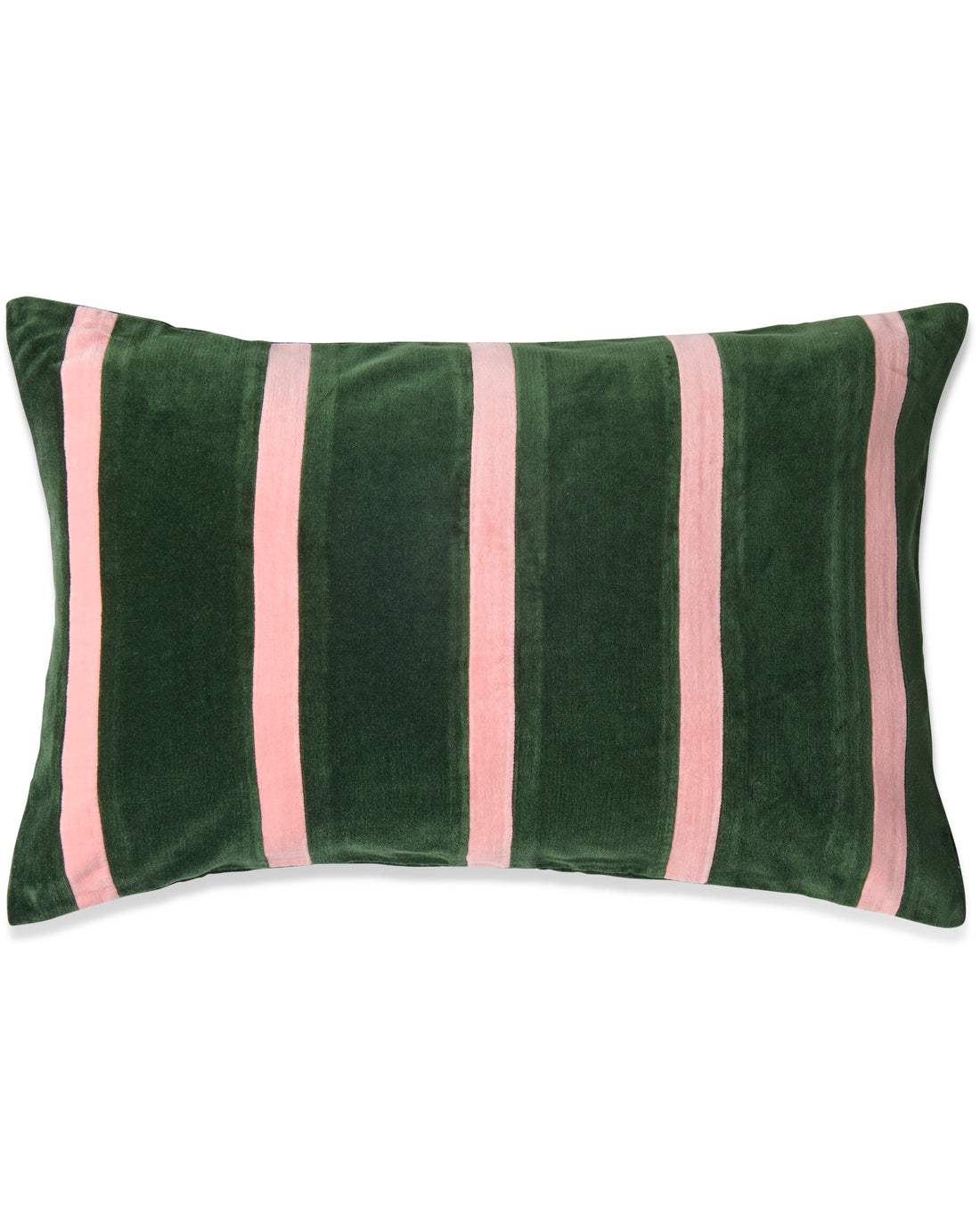 Tuscan Stripe Velvet Rectangle Cushion