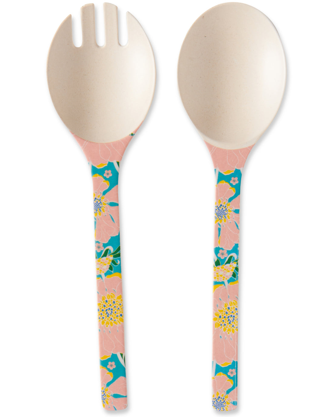 Tumbling Flowers Salad Servers Set