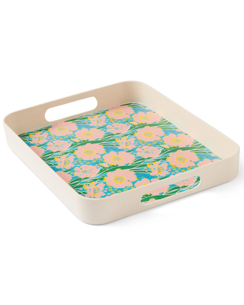 Tumbling Flowers Serving Tray