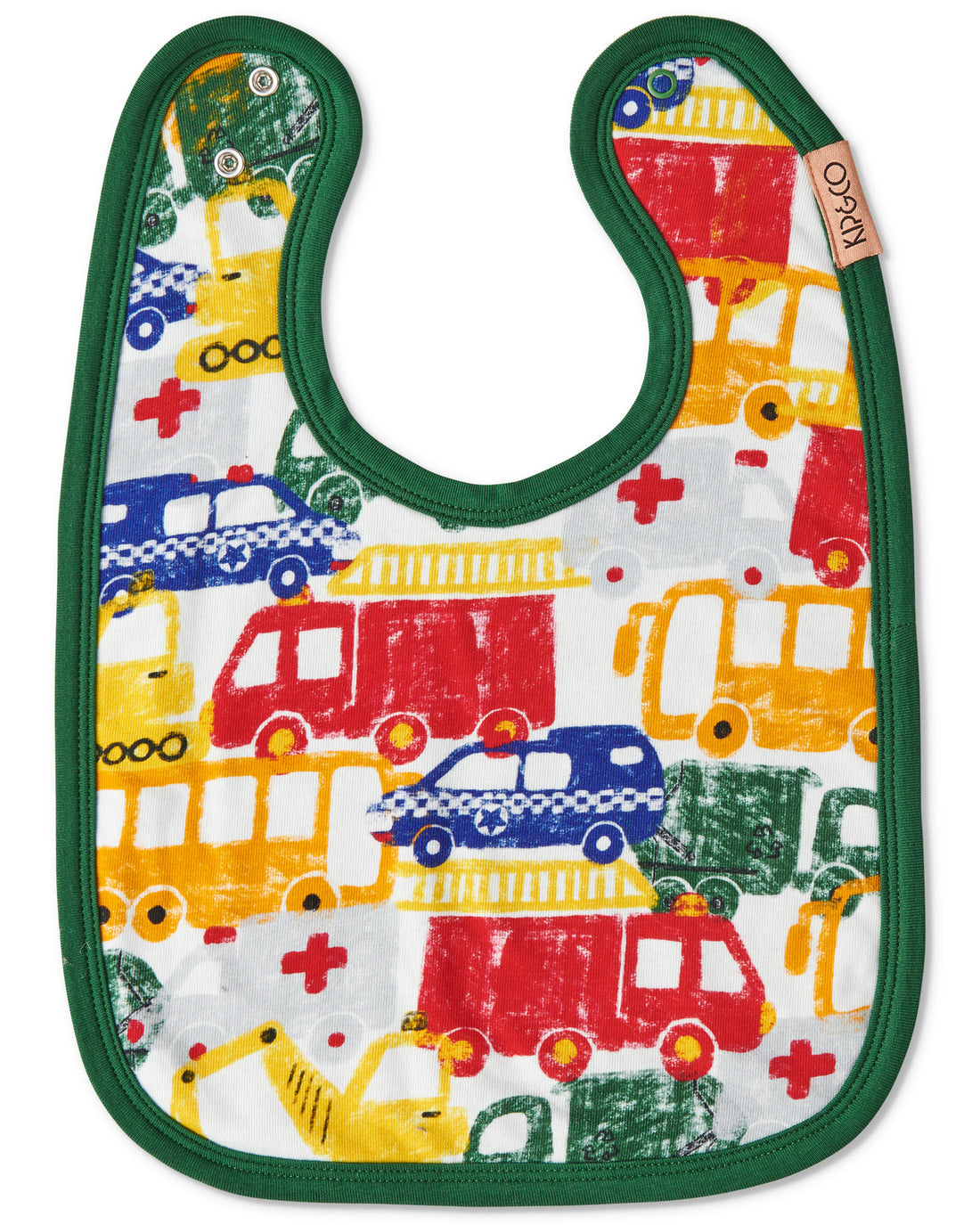 Big Wheels Organic Cotton Bib