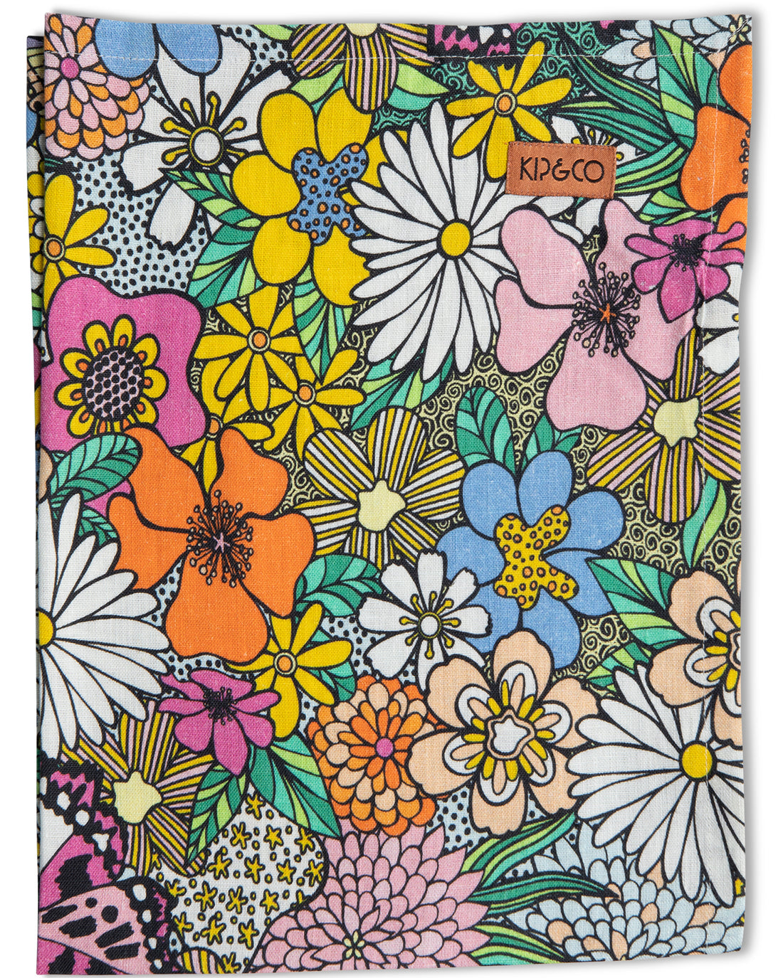 Bliss Floral Linen Tea Towel