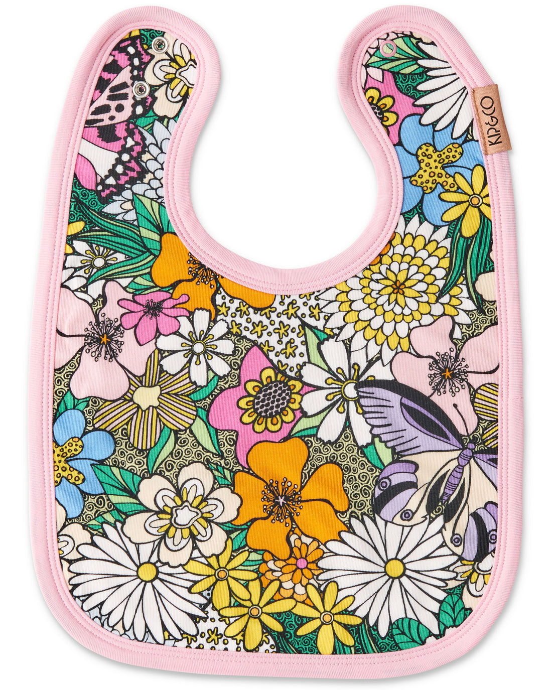 Bliss Floral Organic Cotton Bib