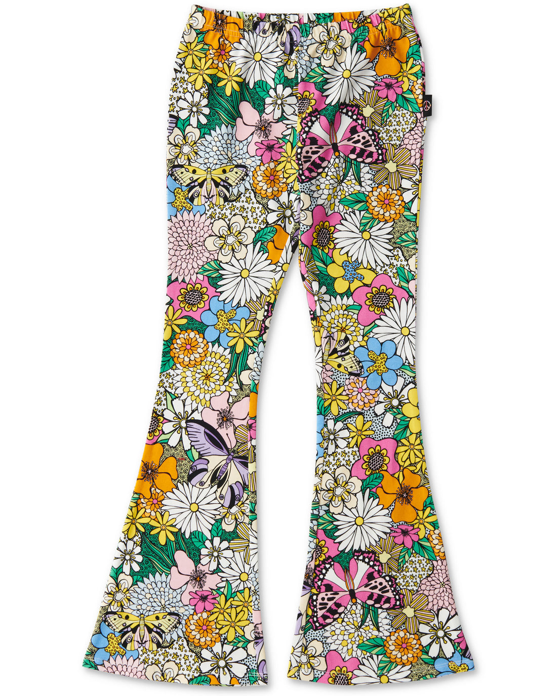 Bliss Floral Organic Cotton Flare Leggings