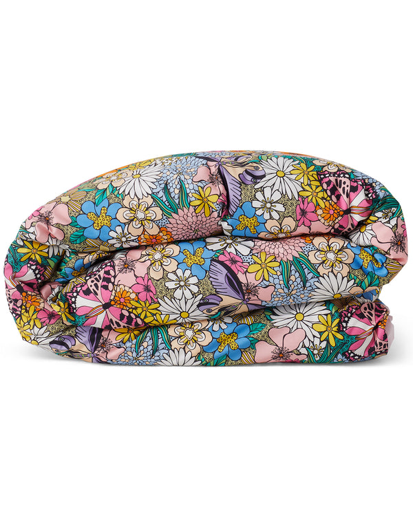 Bliss Floral Organic Cotton Quilt Cover